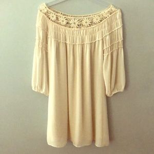 Cute off white summer dress